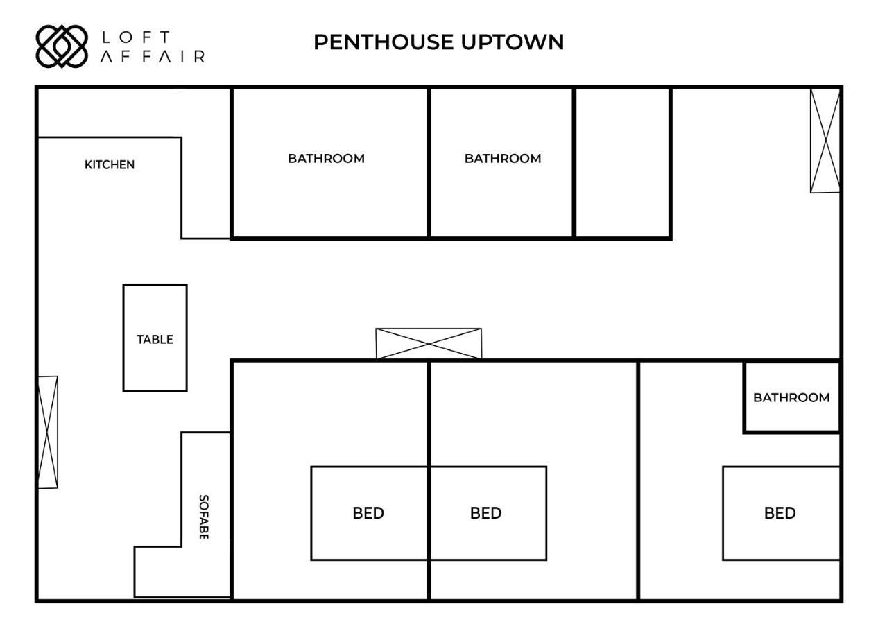 Penthouse Uptown - Loftaffair Appartement Krakau Buitenkant foto